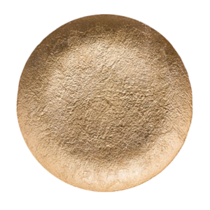 Assiette Athéna de présentation Doré Ø 33 cm