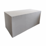 HOUSSE BUFFET TENDU BLANCHE LYCRA