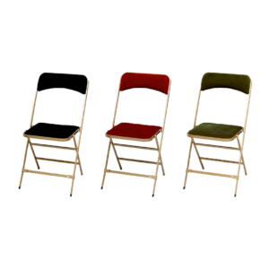 Chaise capitonnée pliante