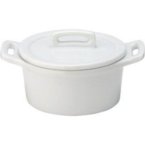 Cocotte + Couvercle blanc  10cl
