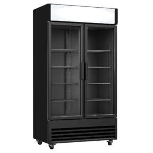 Armoire à Boissons noire 2 portes 630 L